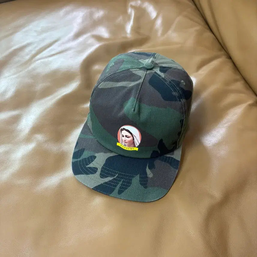 [BUNJANG] Supreme 5 Panel Hat Woodland Camo Maria / 슈프림 5패널 볼캡 모자 마리아 우드랜드 카모