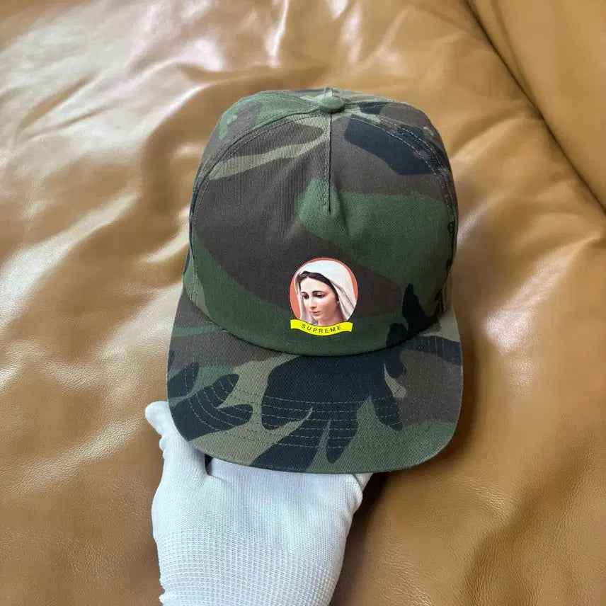 [BUNJANG] Supreme 5 Panel Hat Woodland Camo Maria / 슈프림 5패널 볼캡 모자 마리아 우드랜드 카모