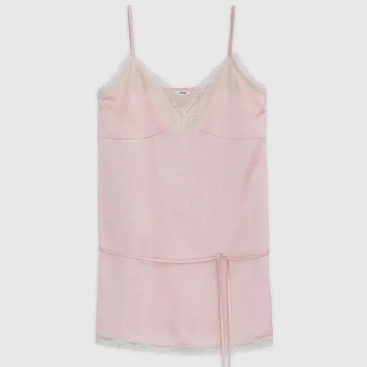 [BUNJANG] Aopts Lace Slip Mini Dress Pink / 아옵트 레이스슬립 미니드레스 핑크