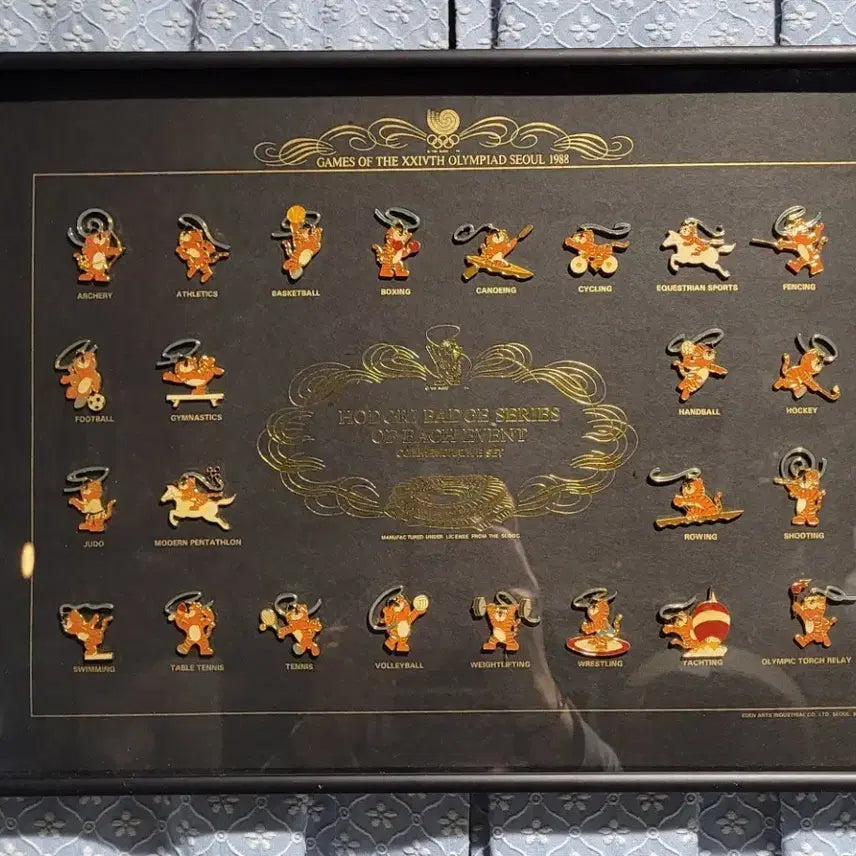 [BUNJANG] 1988 Seoul Olympics Hodori Mascot Badge Set / 88 서울 올림픽 호돌이 뱃지 세트