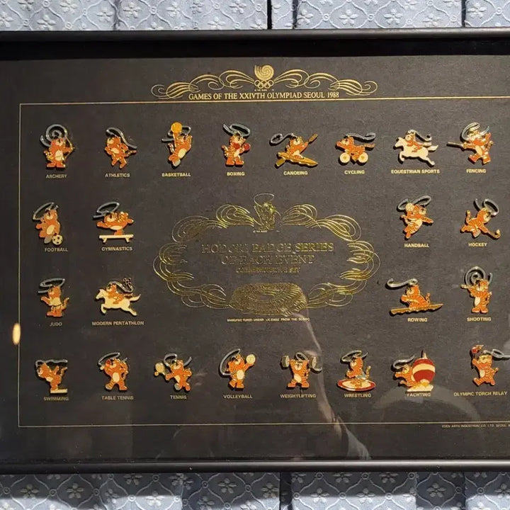 [BUNJANG] 1988 Seoul Olympics Hodori Mascot Badge Set / 88 서울 올림픽 호돌이 뱃지 세트