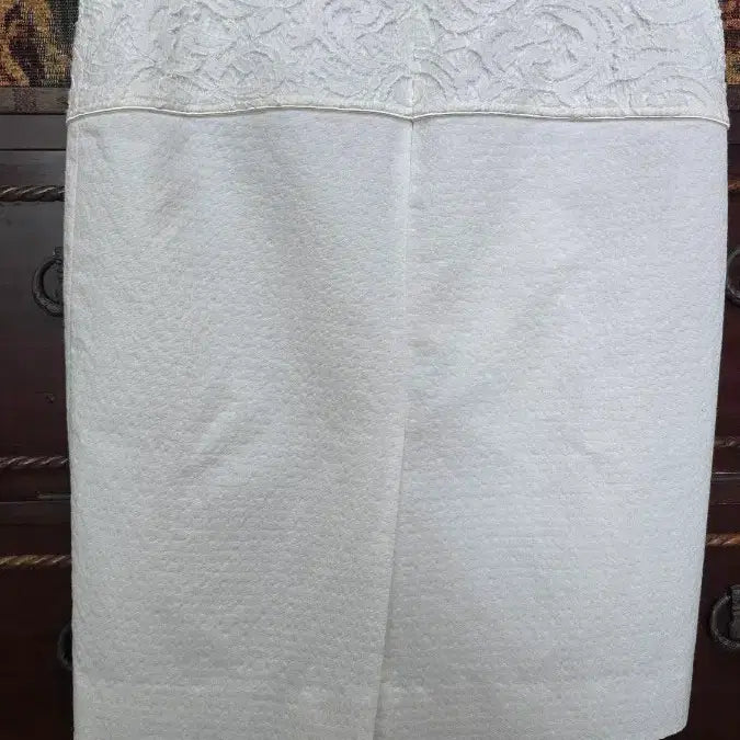 [BUNJANG] JS New York White Lace H-Line Skirt / JS뉴욕 화이트 레이스H라인 스커트(55)