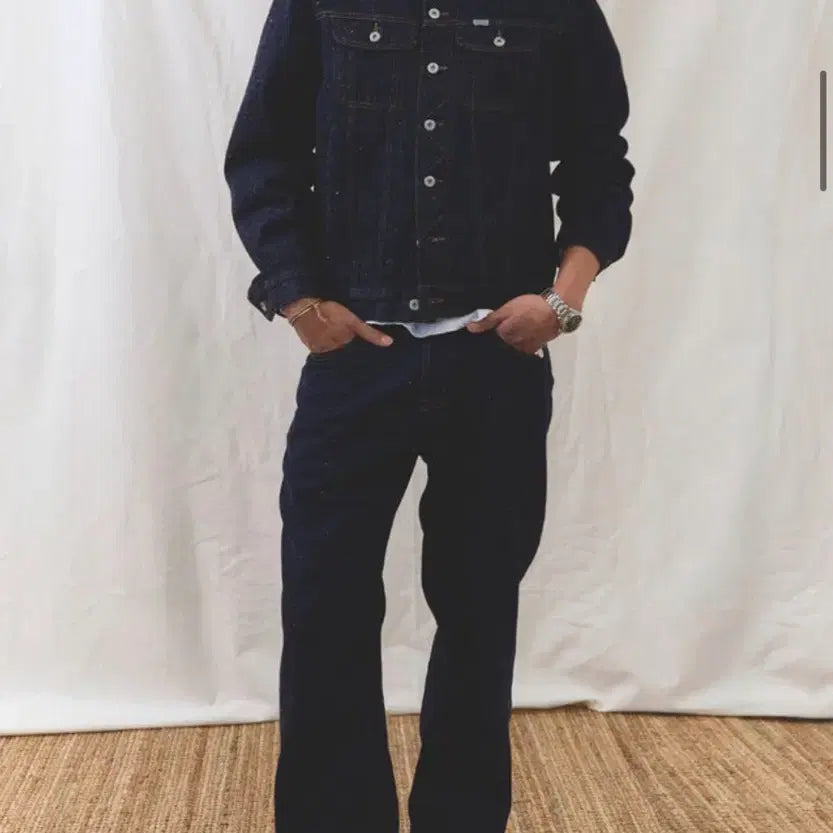[BUNJANG] Ryoo NEFF Selvedge Trucker Jacket (Large) / ryoo Neff selvedge trucker JK 라지 시이즈