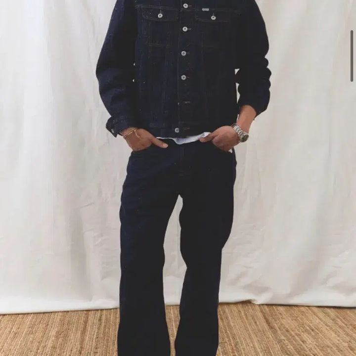 [BUNJANG] Ryoo NEFF Selvedge Trucker Jacket (Large) / ryoo Neff selvedge trucker JK 라지 시이즈