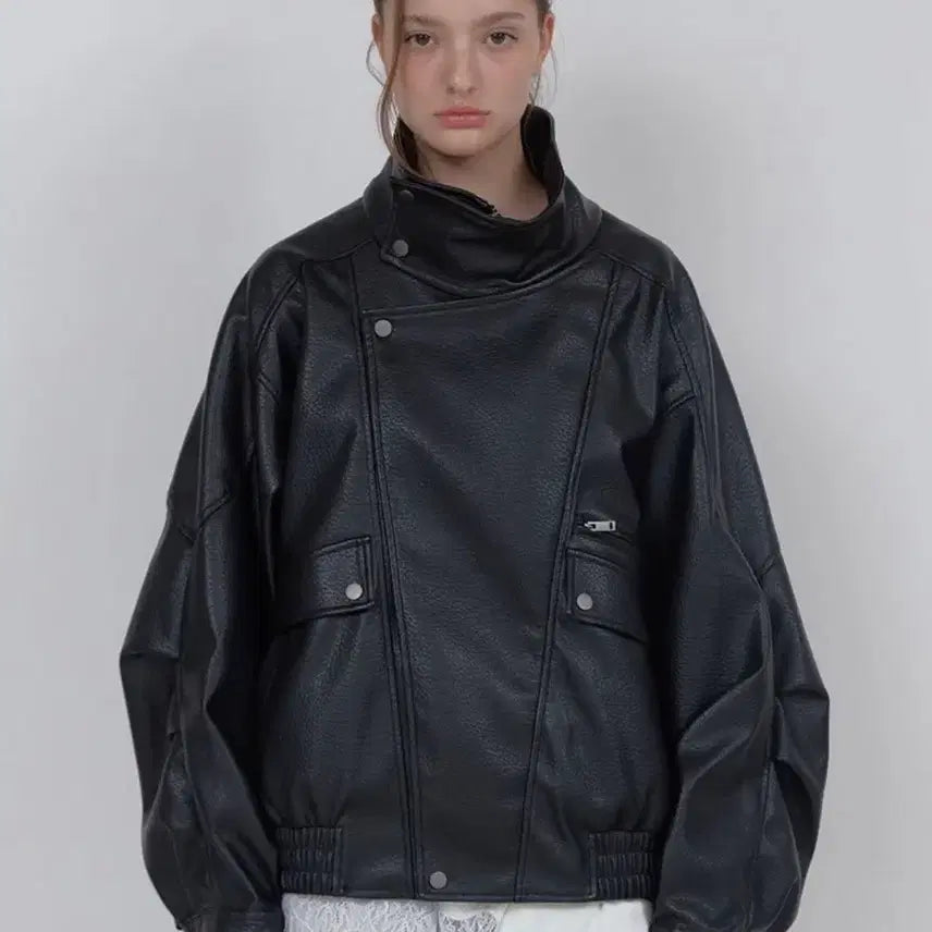 [BUNJANG] Asura Heritage Leather Jumper Black / 아수라 헤리티지 레더점퍼 블랙