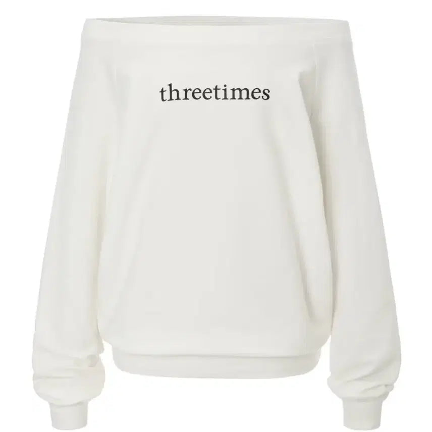 [BUNJANG] Three Times Basic Logo Off Top S / (새상품 택o, 비닐o) 쓰리타임즈 베이직로고 오프 탑 s
