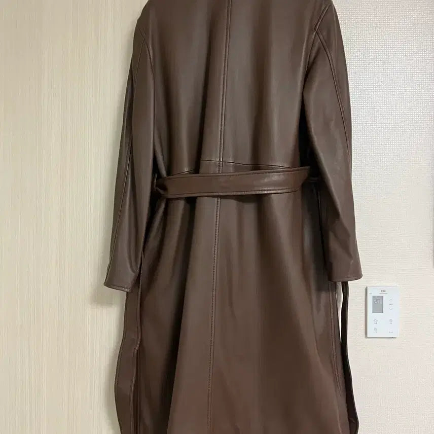 [BUNJANG] JOSEPH Natural Lambskin Long Coat Brown / JOSEPH 조셉 천연 양가죽 롱 코트 브라운