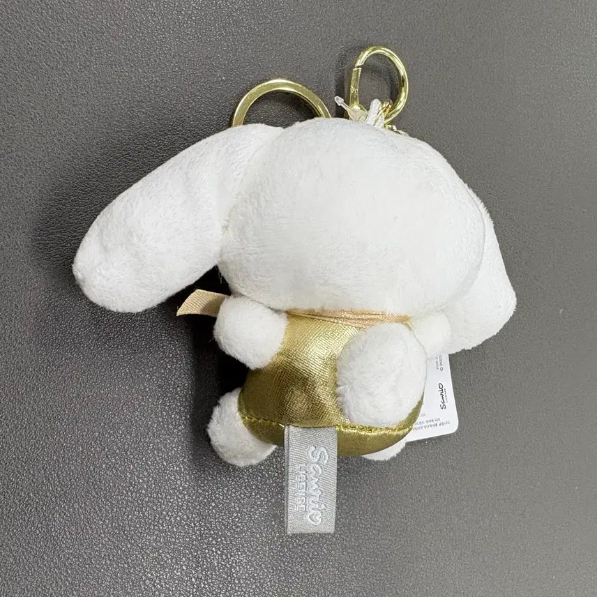 [BUNJANG] Sanrio Cinnamoroll Doll Gold Heart Keyring (8cm) / (미사용 8cm) 산리오 시나모롤 인형 골드 하트 키링