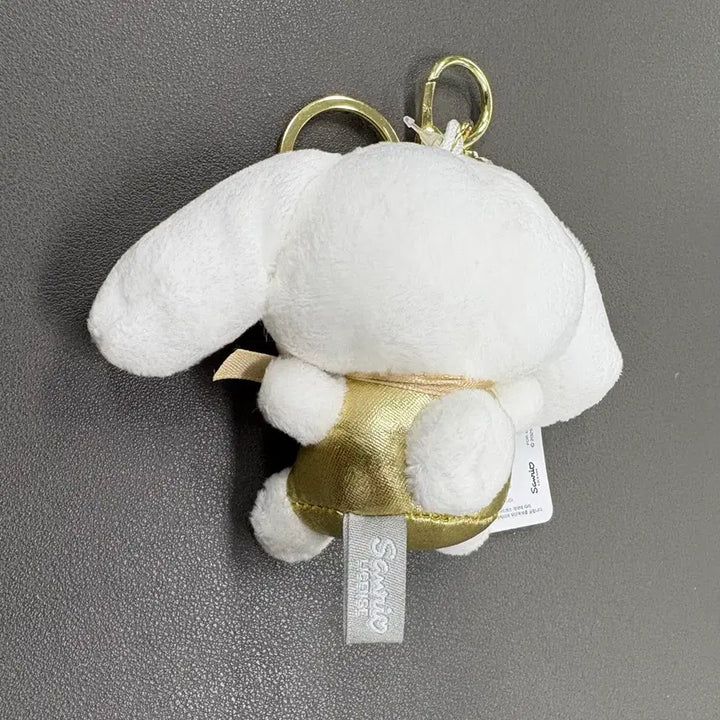 [BUNJANG] Sanrio Cinnamoroll Doll Gold Heart Keyring (8cm) / (미사용 8cm) 산리오 시나모롤 인형 골드 하트 키링