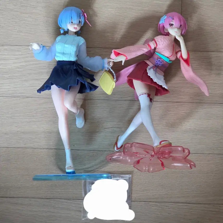[BUNJANG] Taito Rem &amp; Ram Outing Coord Kimono Maid Figure Set / 리제로 렘 람 타이토 피규어 외출코디 기모노 메이드 미소녀