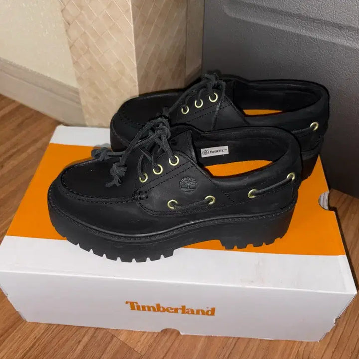 [BUNJANG] Timberland Stone Street Boat Shoes - Black / [240] 팀버랜드 스톤 스트리트 보트슈즈