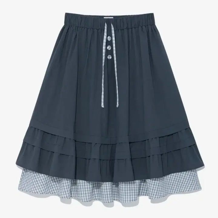[SOLD OUT] 더콜디스트모먼트 TCM check pintuck layered skirt