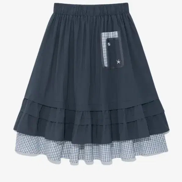 [SOLD OUT] 더콜디스트모먼트 TCM check pintuck layered skirt