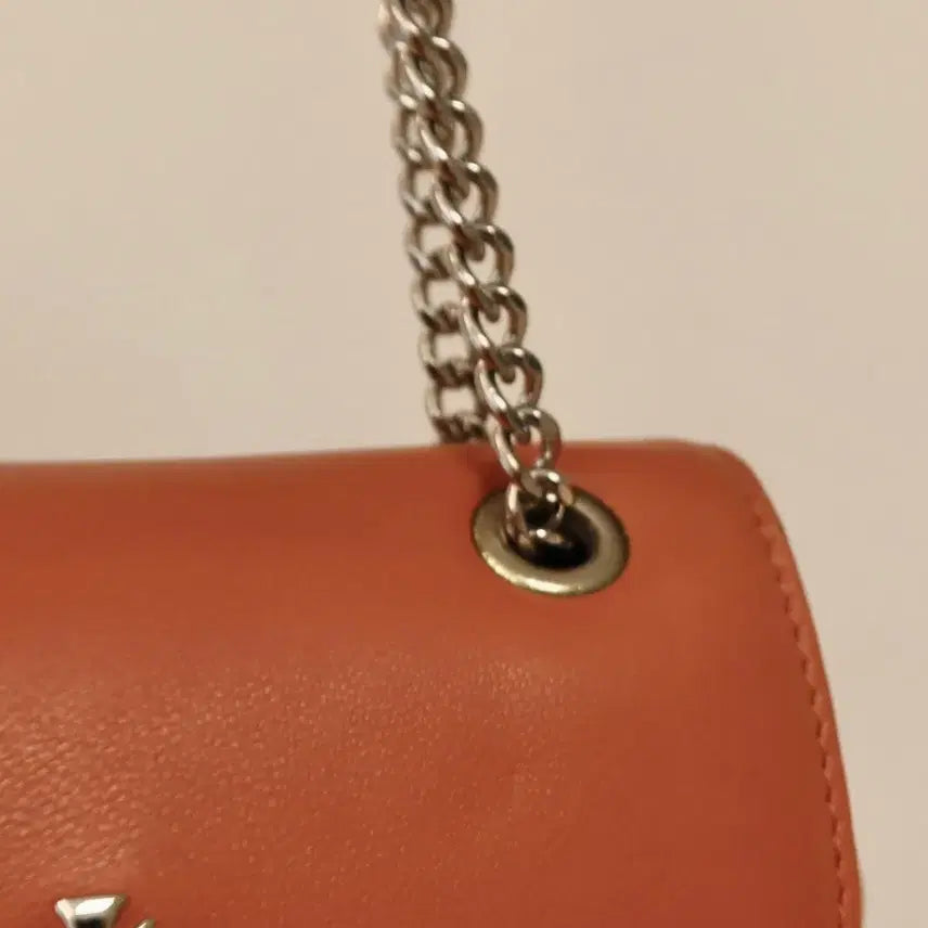 [BUNJANG] Vivienne Westwood Lambskin Chain Crossbody Bag / 비비안웨스트우드 체인 크로스백