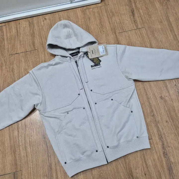 [BUNJANG] Dewalt Heritage Carpenter Hooded Zip-Up Sweatshirt / (새상품)디월트헤리티지 카펜터 후드 집업 [정가 119,000]