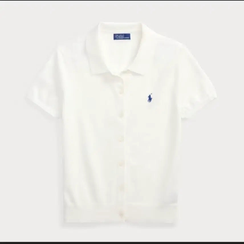 [BUNJANG] Polo Ralph Lauren Short Sleeve Cardigan Ivory / 폴로 랄프로렌 반팔 가디건 아이보리