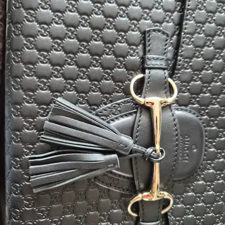 [BUNJANG] Gucci Emily Microguccissima Leather Shoulder Bag / 구찌 마이크로시마 레더 에밀리 숄더백 블랙(정품)