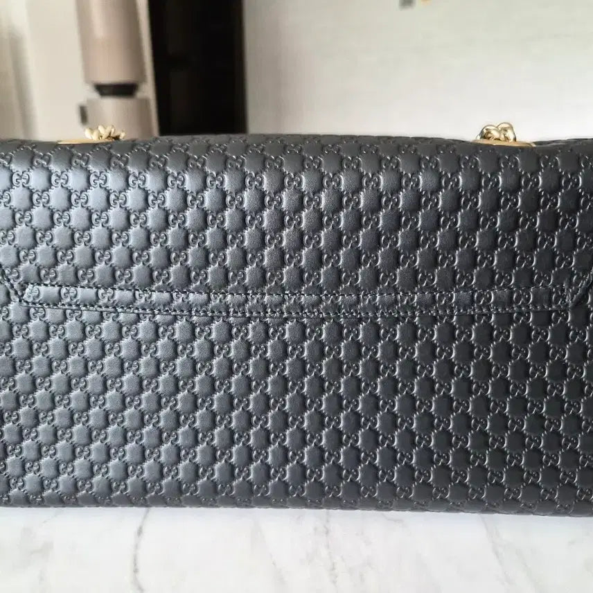 [BUNJANG] Gucci Emily Microguccissima Leather Shoulder Bag / 구찌 마이크로시마 레더 에밀리 숄더백 블랙(정품)