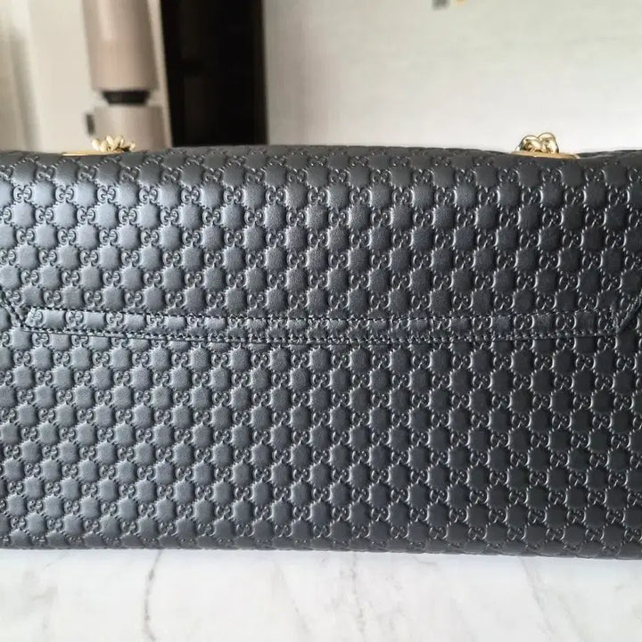 [BUNJANG] Gucci Emily Microguccissima Leather Shoulder Bag / 구찌 마이크로시마 레더 에밀리 숄더백 블랙(정품)