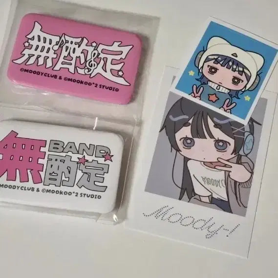 [BUNJANG] Mookumookoo Band Moody Club Can Badge Set Sticker / 무작정 밴드 무쿠무쿠 무디클럽 캔 뱃지 세트 스티커 양도 배지 통판