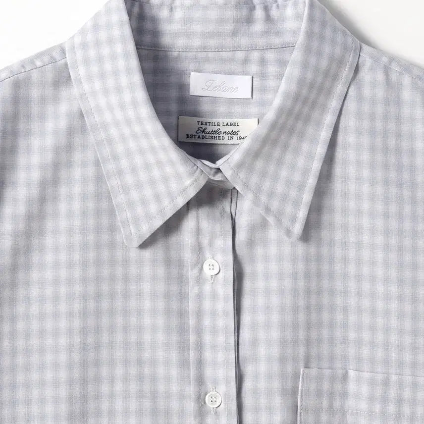 [BUNJANG] Lebane Breeze Check Shirt (Ueyama Fabric) / 르베인 - 브리즈 체크 셔츠 (fabric by Ueyama)