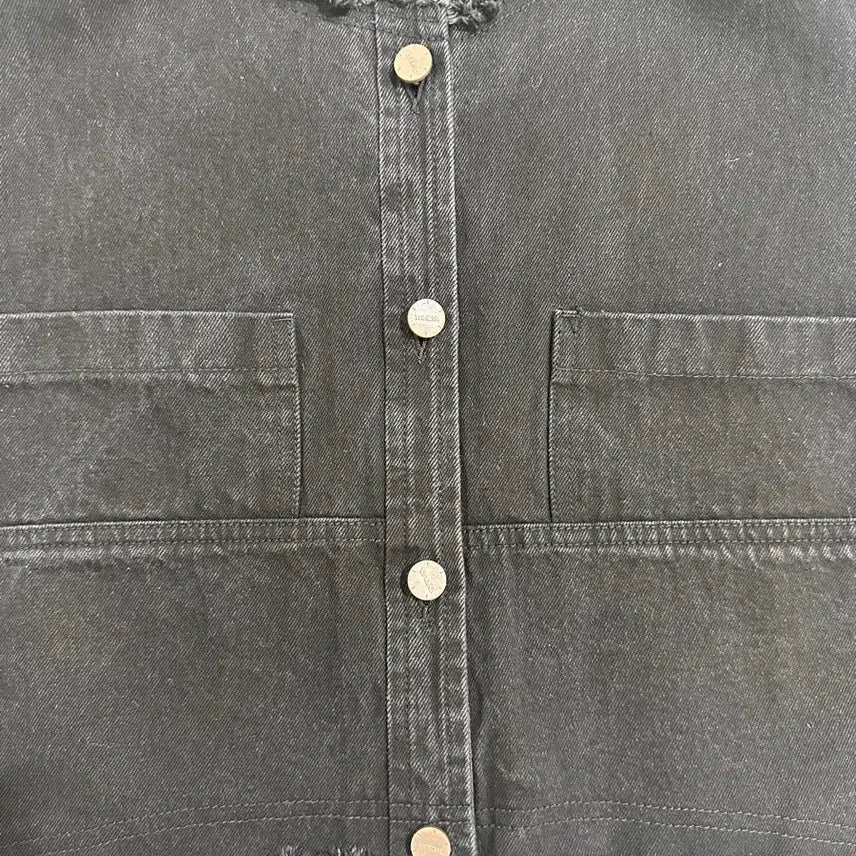[BUNJANG] The Ilma Black Denim Vest / 더일마 블랙 데님 조끼 청베스트