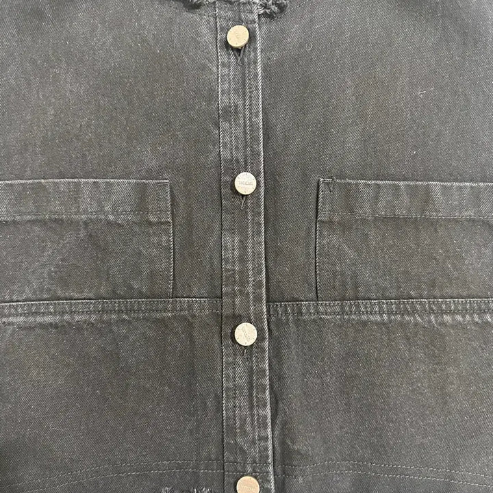 [BUNJANG] The Ilma Black Denim Vest / 더일마 블랙 데님 조끼 청베스트