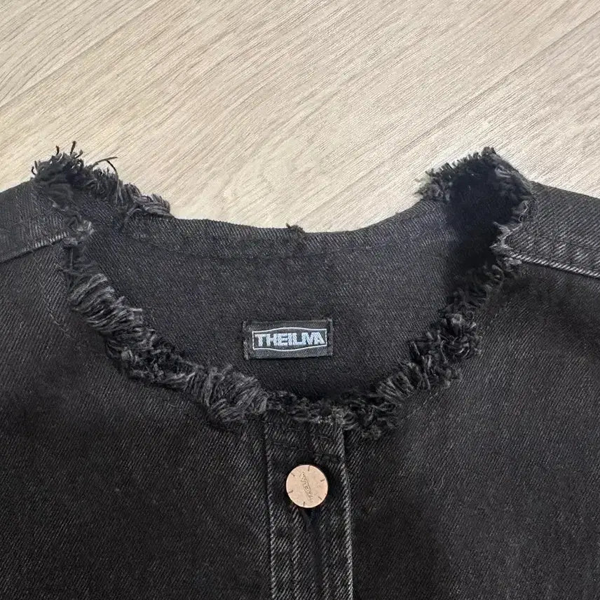 [BUNJANG] The Ilma Black Denim Vest / 더일마 블랙 데님 조끼 청베스트
