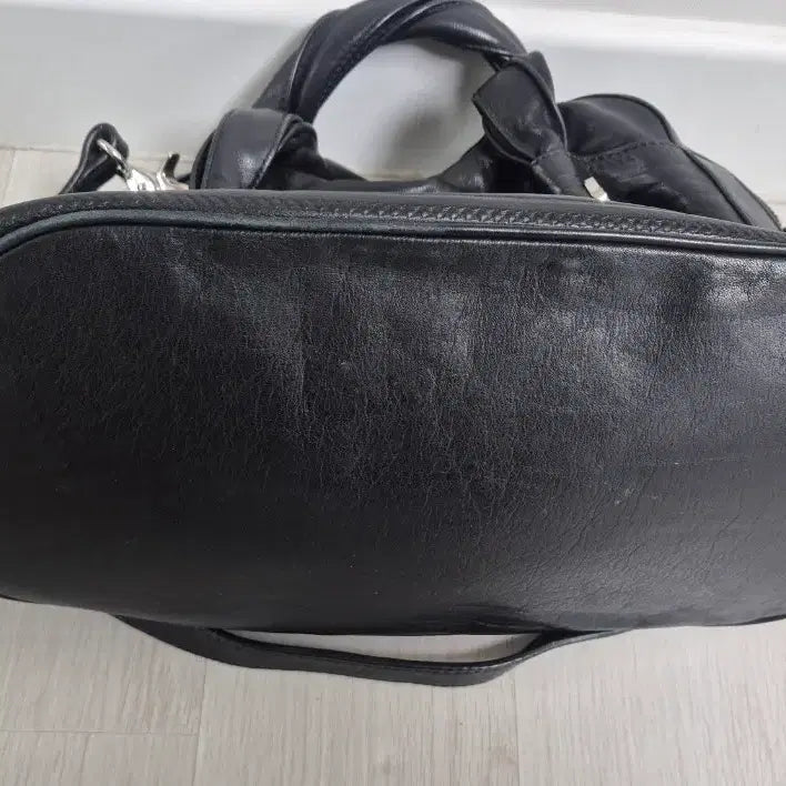 [BUNJANG] Cochinelle Black Leather Tote Bag Shoulder Bag / (무료배송)코치넬레 블랙 가죽 토트백 숄더백