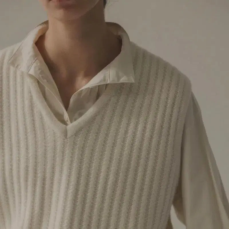 [BUNJANG] Nothing Written Knit Vest / 낫띵리튼 니트조끼
