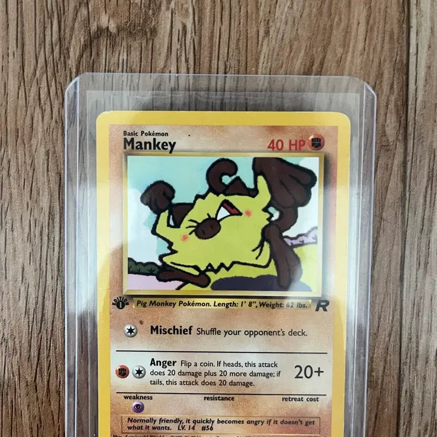 [BUNJANG] Pokemon Mankey First Edition North American Trading Card / 북미 퍼스트에디션 초판 망키 포켓몬카드