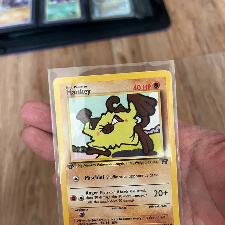 [BUNJANG] Pokemon Mankey First Edition North American Trading Card / 북미 퍼스트에디션 초판 망키 포켓몬카드
