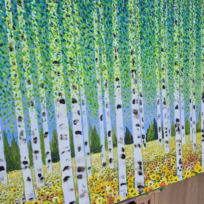 [BUNJANG] Forest of Spring Canvas Painting / 봄의 숲에서