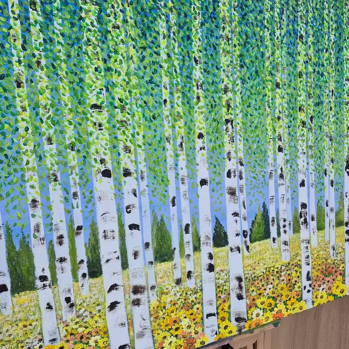 [BUNJANG] Forest of Spring Canvas Painting / 봄의 숲에서