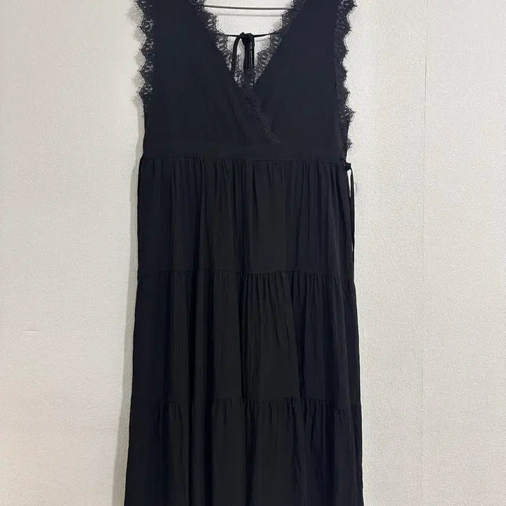 [BUNJANG] Black Lace Long Dress / 블랙 레이스 롱 원피스