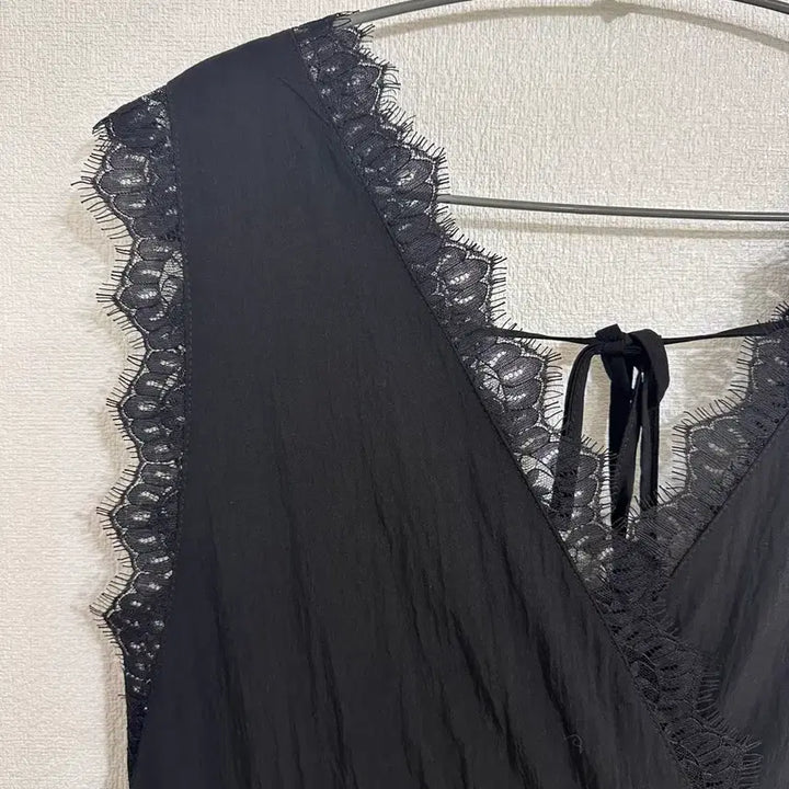 [BUNJANG] Black Lace Long Dress / 블랙 레이스 롱 원피스
