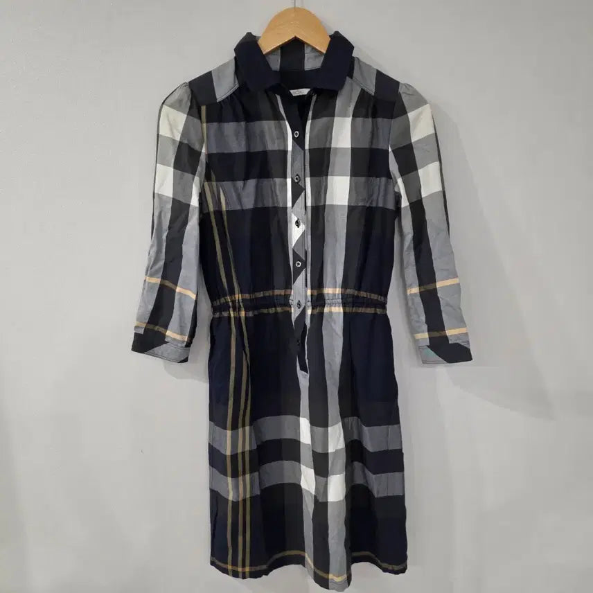 [BUNJANG] BCBG Plaid Shirt Dress Size 44-55 / BCBG 체크무늬 셔츠 원피스 44~55