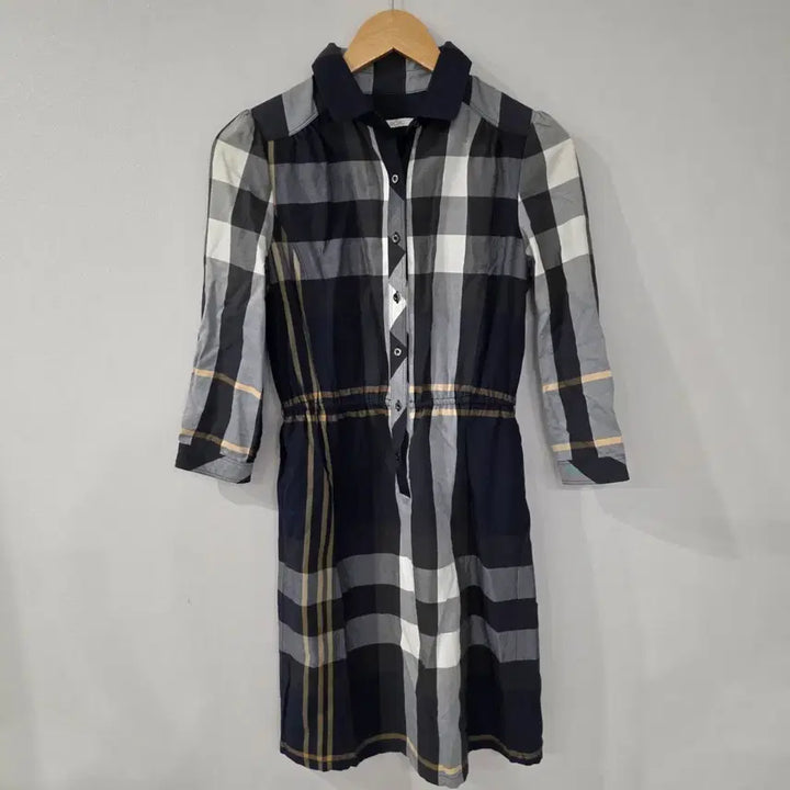 [BUNJANG] BCBG Plaid Shirt Dress Size 44-55 / BCBG 체크무늬 셔츠 원피스 44~55