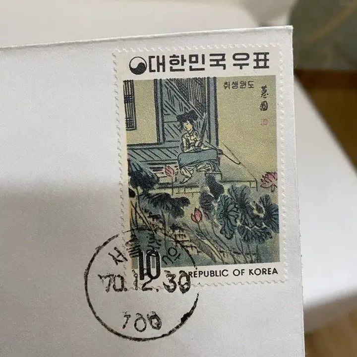 [BUNJANG] 1970s Famous Painting Stamps and Envelopes / 1970년 유명한 그림의 우표와 봉투 / 요316