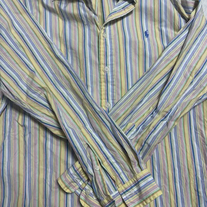 [BUNJANG] Polo Ralph Lauren Custom Fit Stripe Shirt L / 폴로 랄프로렌 커스텀핏 스트라이프 셔츠 L