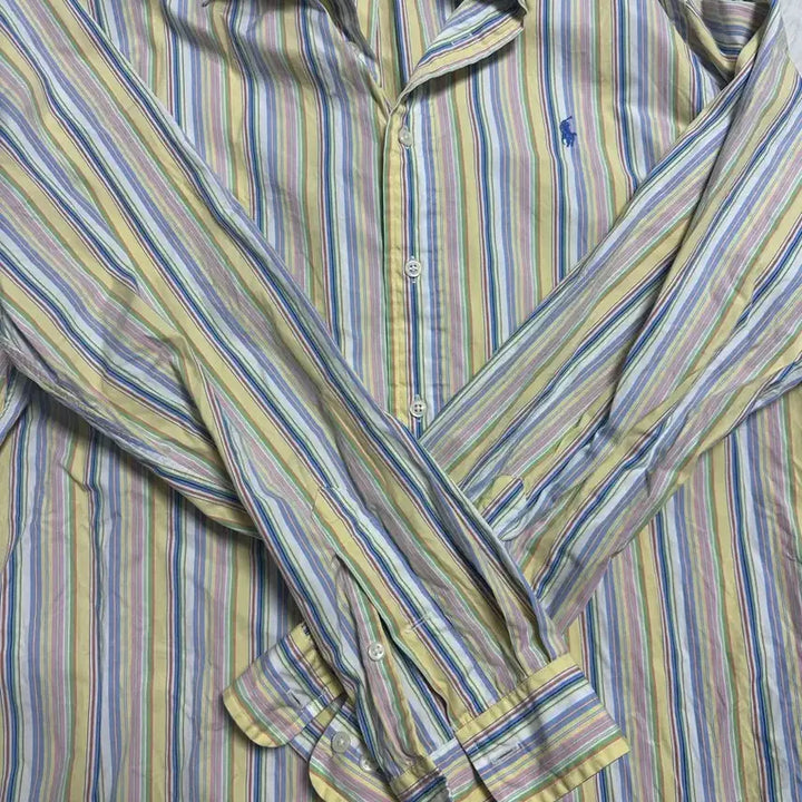 [BUNJANG] Polo Ralph Lauren Custom Fit Stripe Shirt L / 폴로 랄프로렌 커스텀핏 스트라이프 셔츠 L