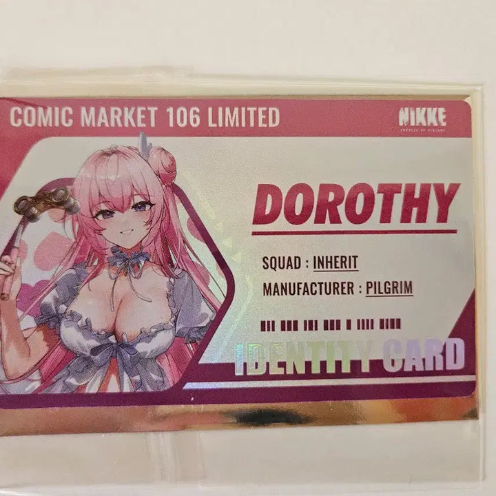 [BUNJANG] Goddess of Victory: Nikke Dorothy Comic Market 106 Limited ID Card / 새상품)니케 코믹 마켓 도로시 c106 한정 아이덴티디 특전 카드