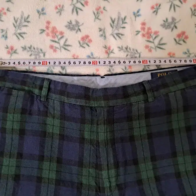 [SOLD OUT] 폴로 랄프 로렌 블랙와치 린넨 슬림핏 쇼츠