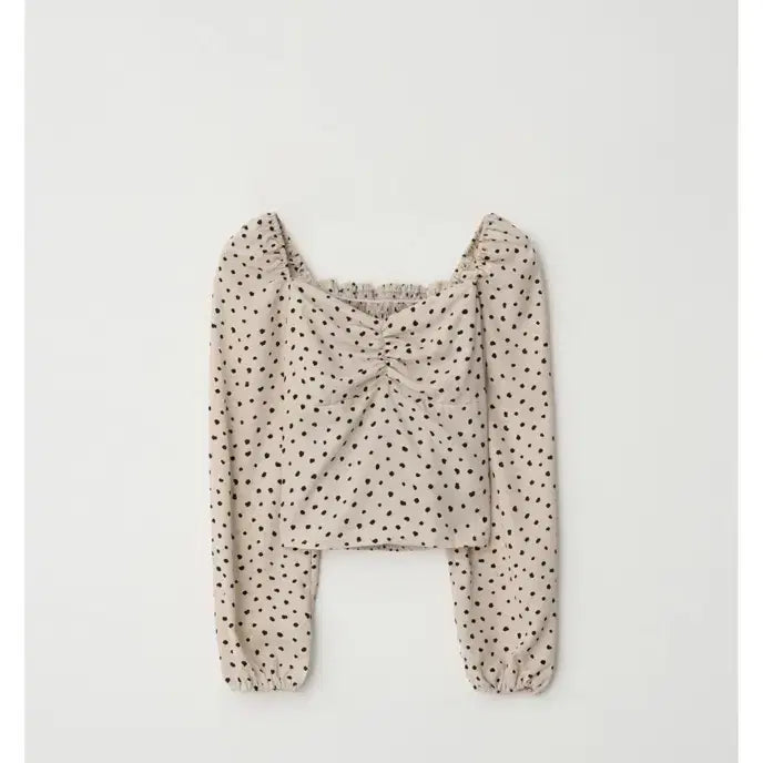 [BUNJANG] zaenio Lovely Dot Blouse (Beige) / 제니오 zaenio 러블리 도트 블라우스 s (베이지)