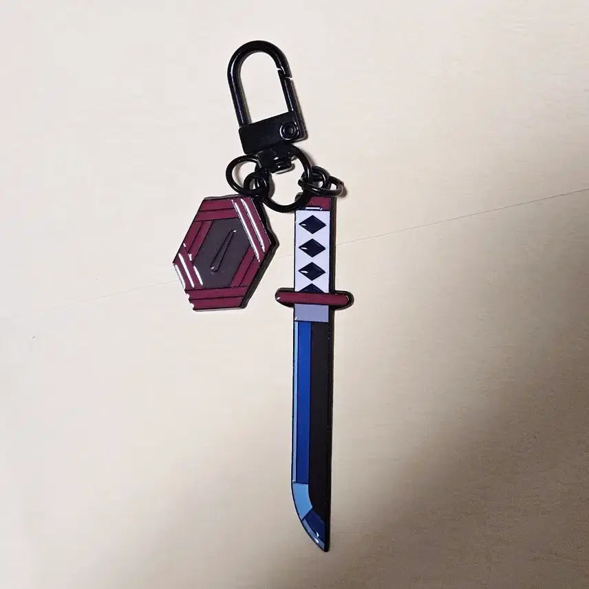 [BUNJANG] Demon Slayer Giyu Tomioka Nichirin Blade Keychain / 귀멸의 칼날 기유 일륜도 키링