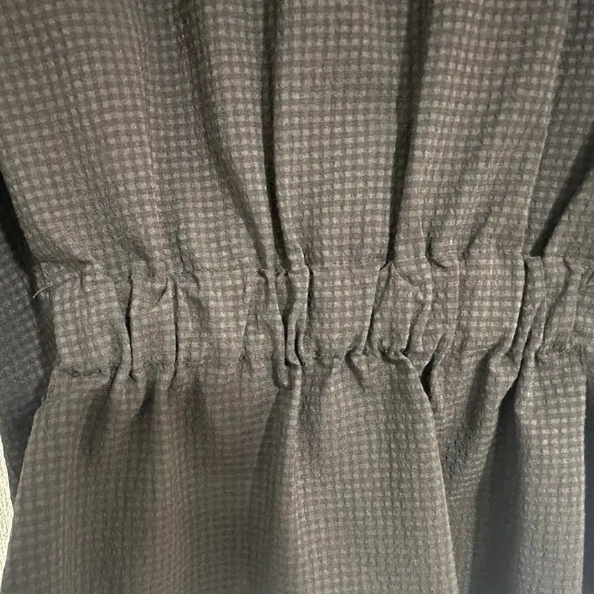 [BUNJANG] Houndstooth Pattern Short Sleeve Jacket Blouse / 블랙 하운드투스 반팔 자켓 블라우스