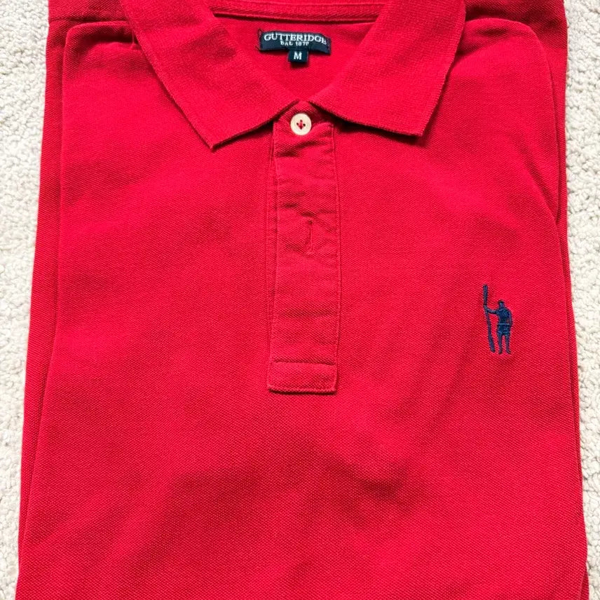 [BUNJANG] Gutteridge Red Polo Shirt M / Gutteridge 거터리지 레드 폴로 셔츠 M