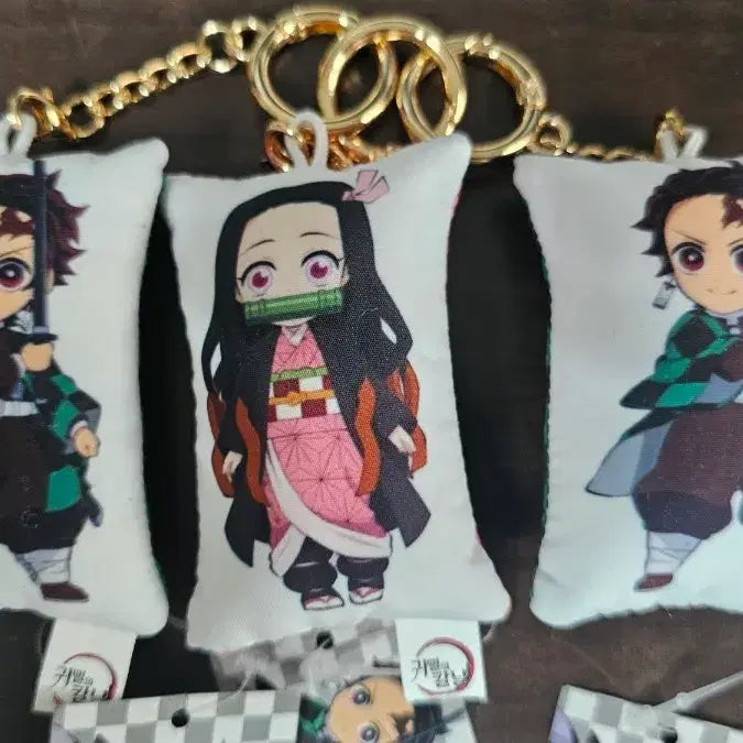 [BUNJANG] Demon Slayer Mini Cushion Keyring Bundle Set / 일괄/귀멸의칼날 미니 쿠션 키링