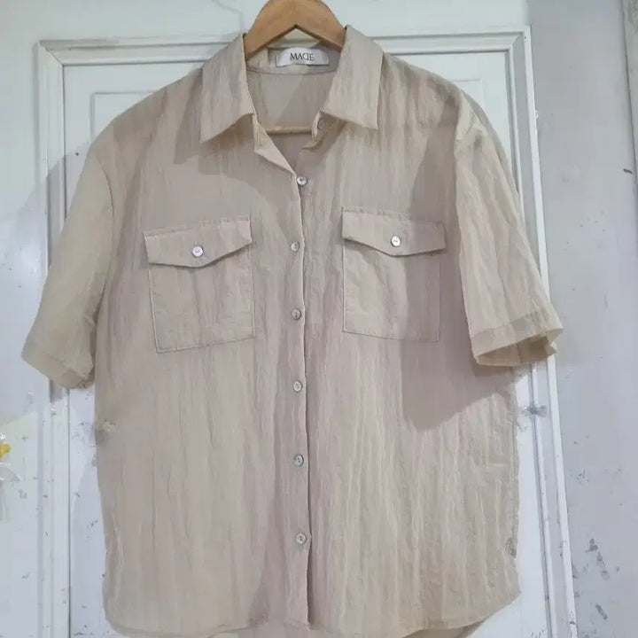 [BUNJANG] Premium Summer Crinkle Shirt / 여름 시원한 고급스러운 바스락 남방셔츠. 가슴단면53