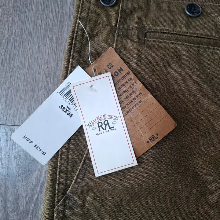 [BUNJANG] RRL Double RL Straight Fit Canvas Utility Work Pants / 33/34 RRL 더블알엘 스트레이트핏 캔버스 유틸리티 워크 팬츠